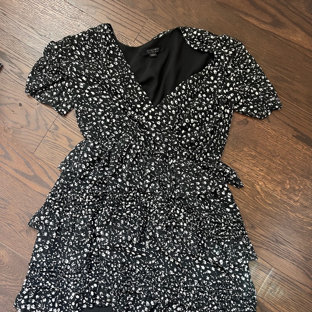 All saints floral babydoll dress